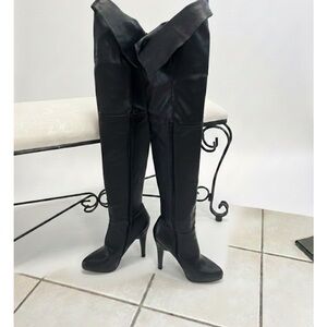 Black Over-the-Knee Women's Boots